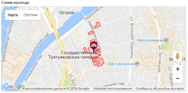 Карта метро в москве третьяковская