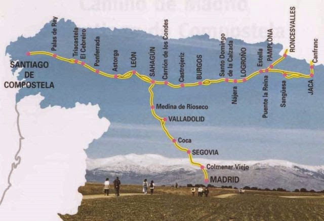 Путь сантьяго карта