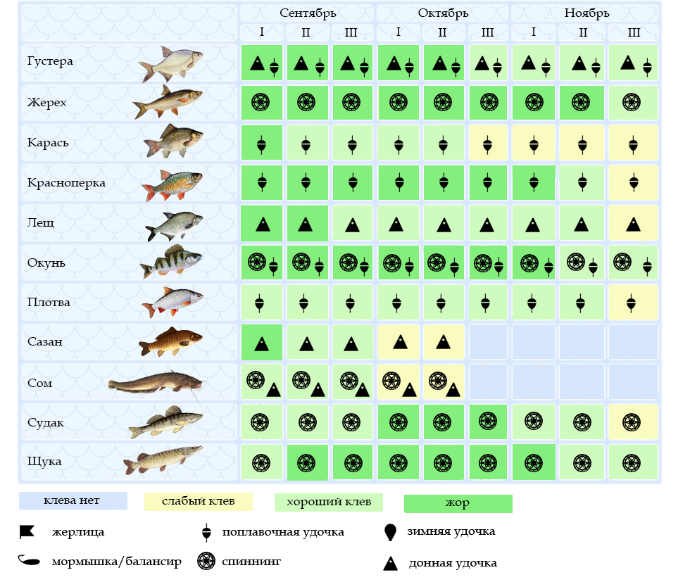Прогноз рыбалки карта