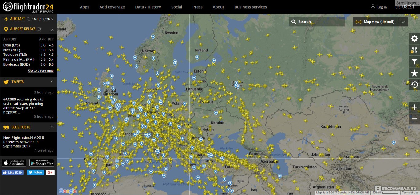 Карта полетов вертолетов онлайн в реальном времени