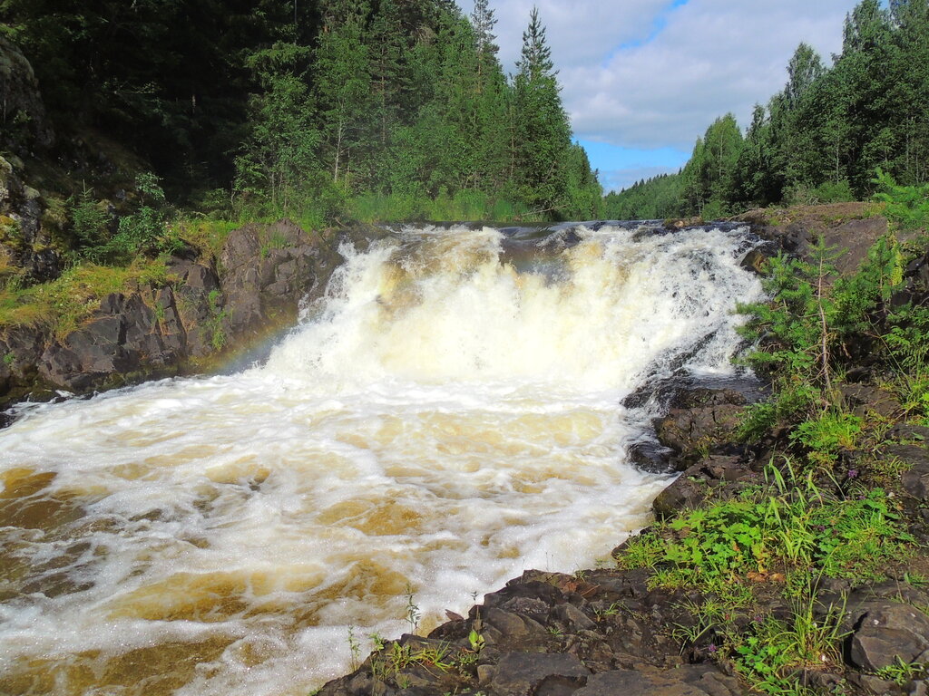 Водопад кивач в карелии фото