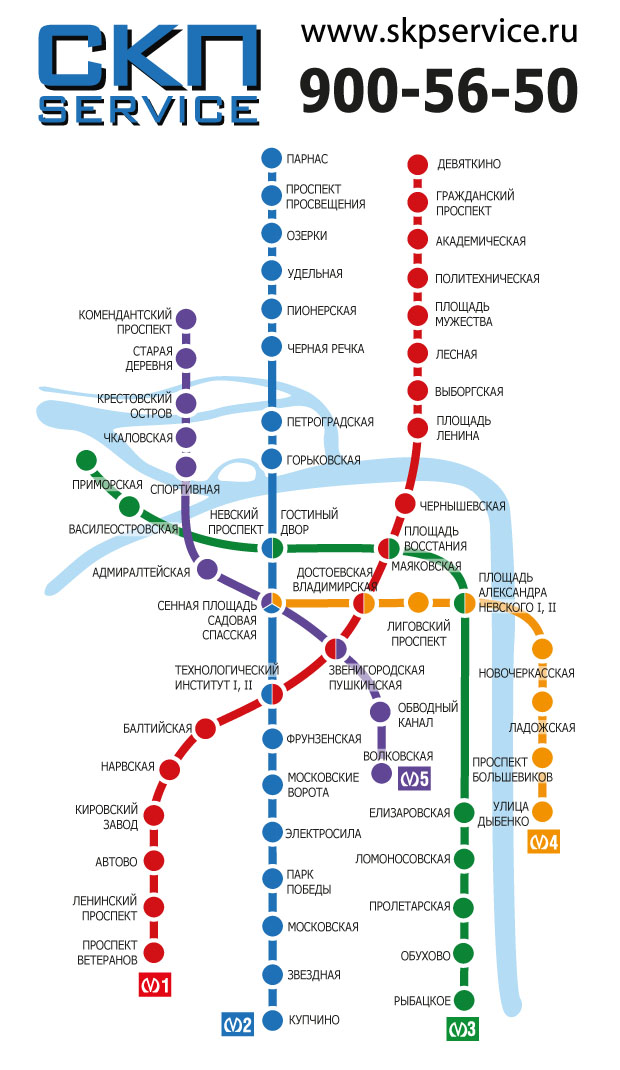 Карта петербурга с метро с улицами и номерами домов