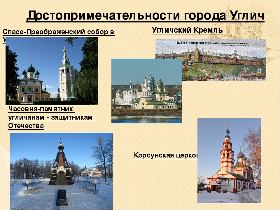 Презентация города углич