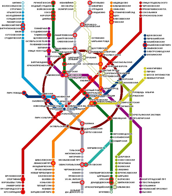 Метро третьяковская на карте схема