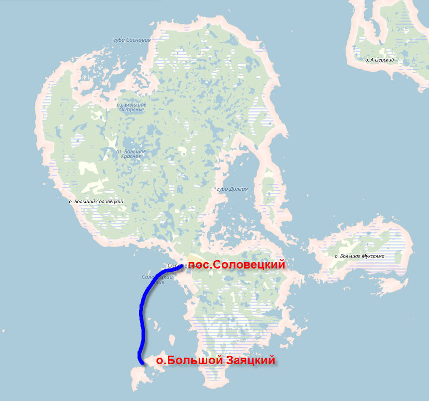 Карта соловецких островов подробная в хорошем качестве
