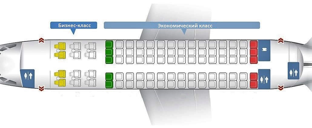 Место 6а в самолете схема