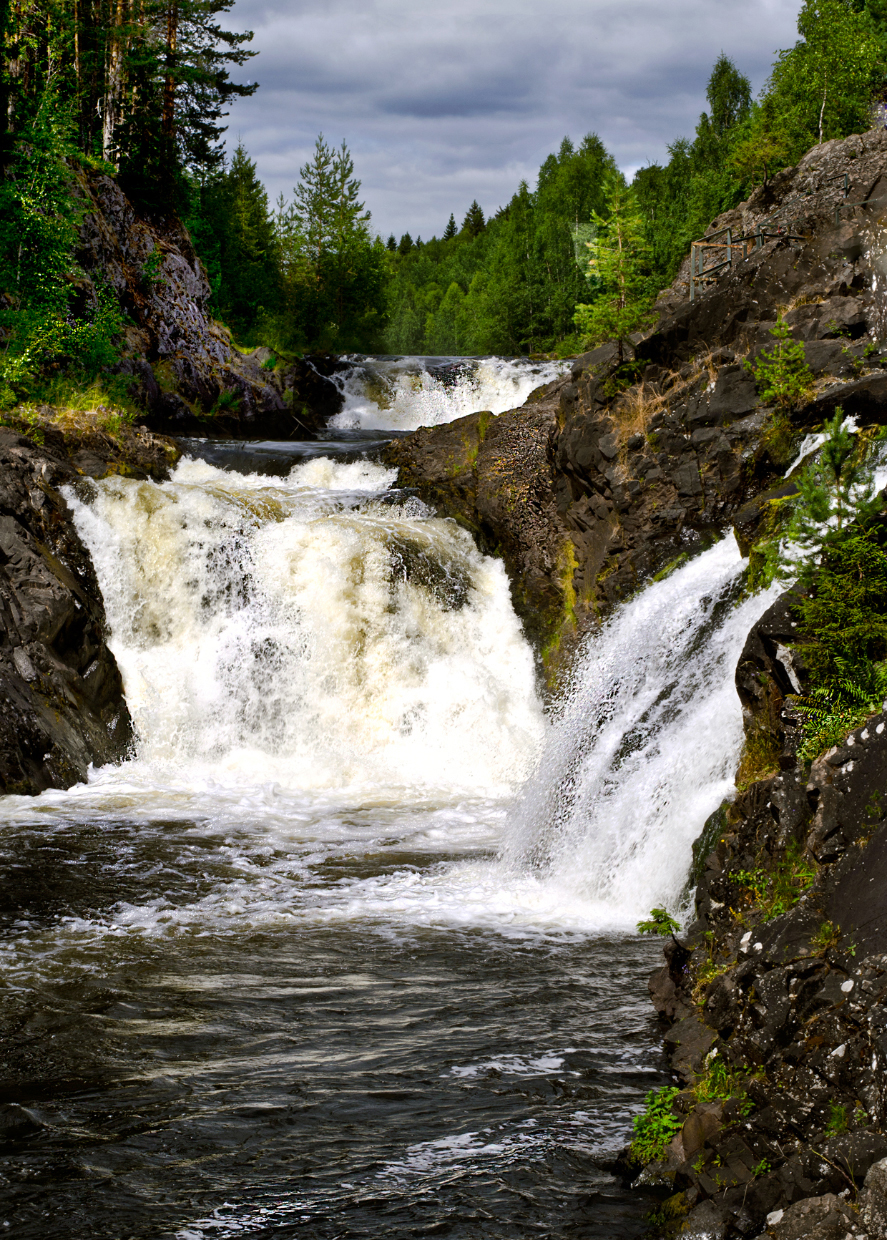 Карелия, водопад Керзач