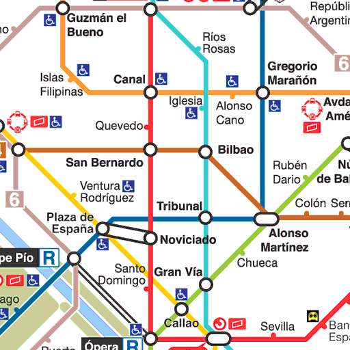 Карта метро мадрида на русском