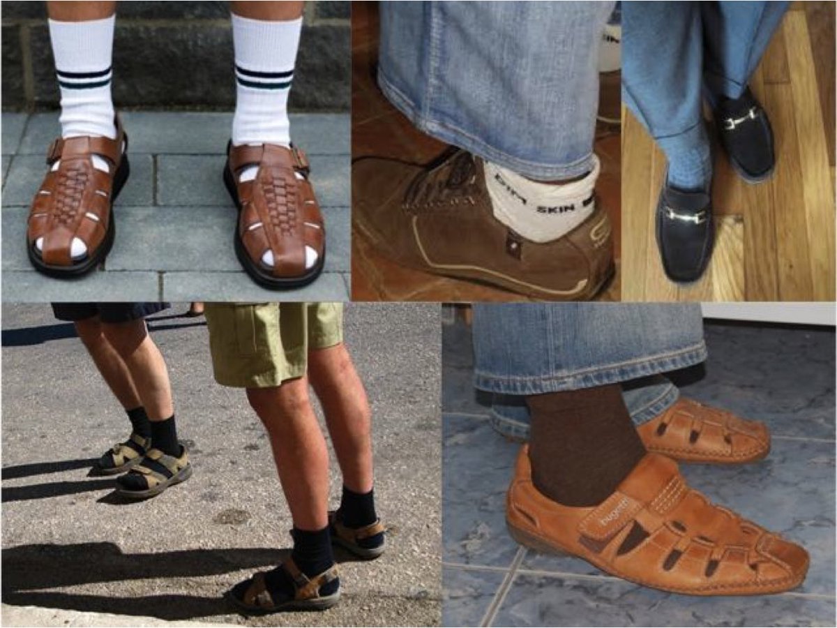 Мужские сандалии с носками