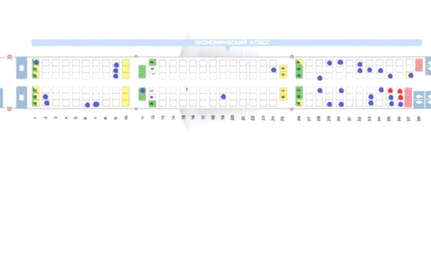 A321 аэрофлот схема мест