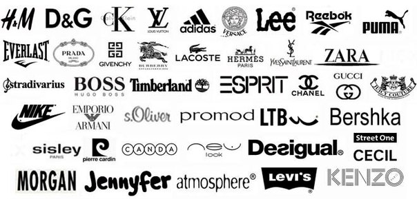 Все значки фирм одежды