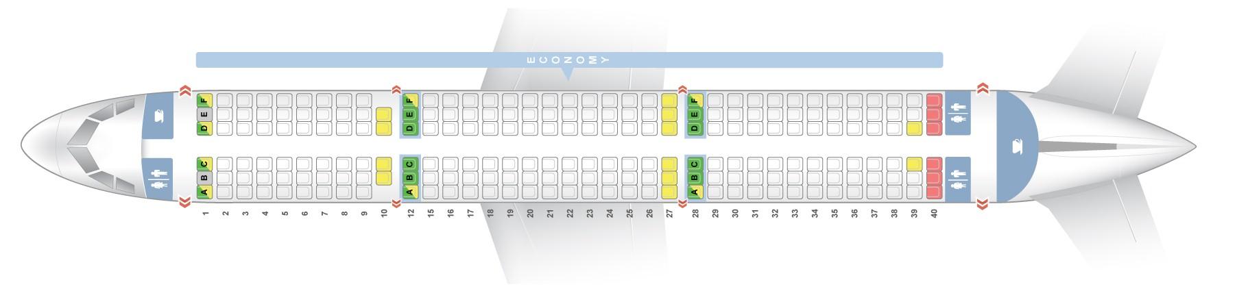 Эйрбас 321 схема салона