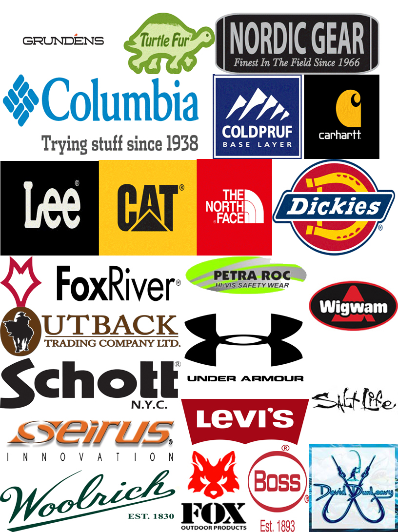Спортивные бренды одежды ведущих фирм мира логотипы с названиями
