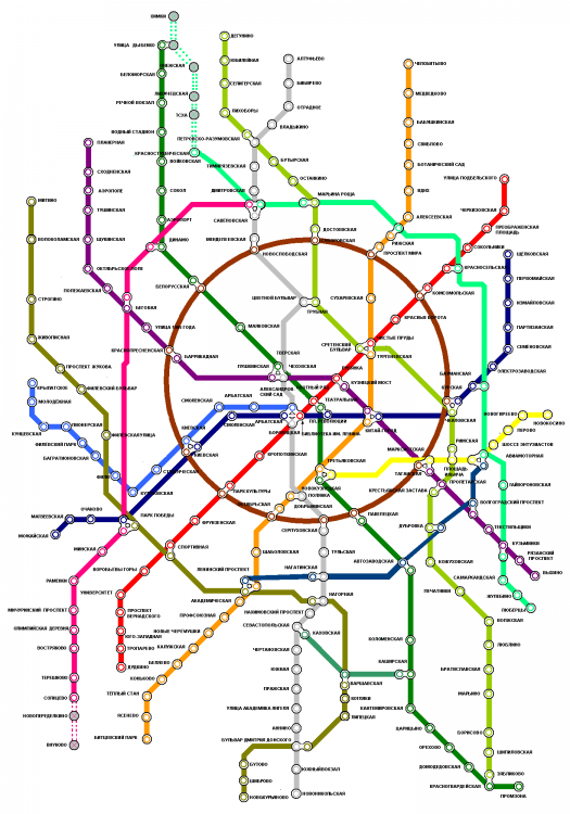 Карта метро калужская на карте