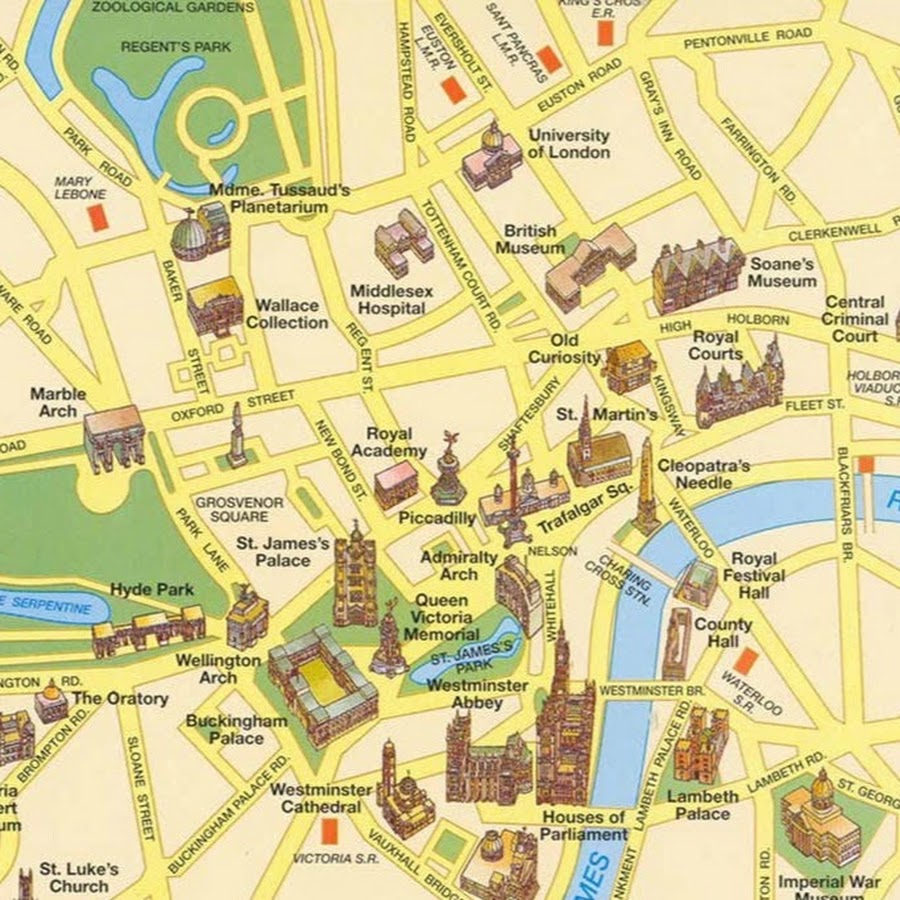 Центр москвы карта с достопримечательностями для пешехода