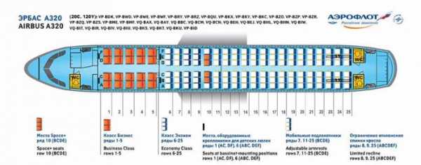 A321 aeroflot схема салона