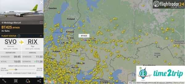 Схема движения самолетов в реальном времени онлайн